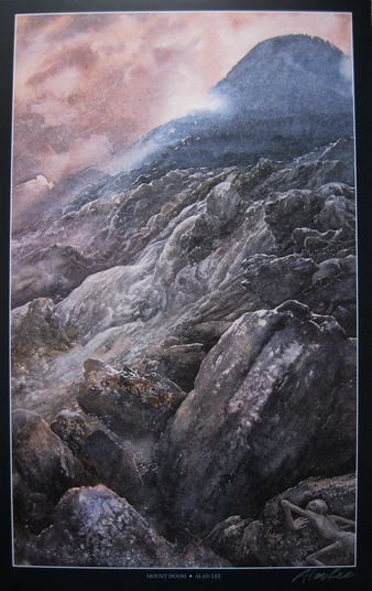 MOUNT DOOM (SIGNED) by Alan Lee
