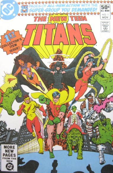 TEEN TITANS 1 COMIC COVER art print  
