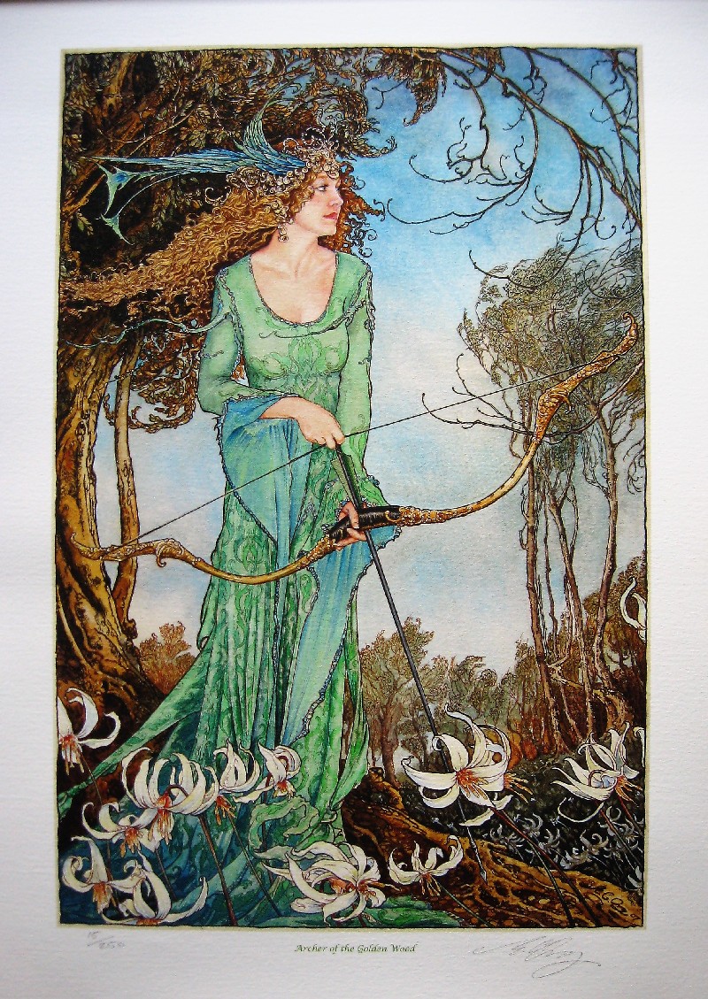 ARCHER OF GOLDEN WOOD Limited Edition Giclee print by Ed Org