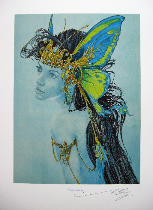 BLUE BEAUTY signed Giclee print by Ed Org