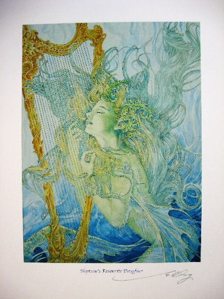 NEPTUNE'S FAVOURITE DAUGHTER Signed Giclee print by Ed Org