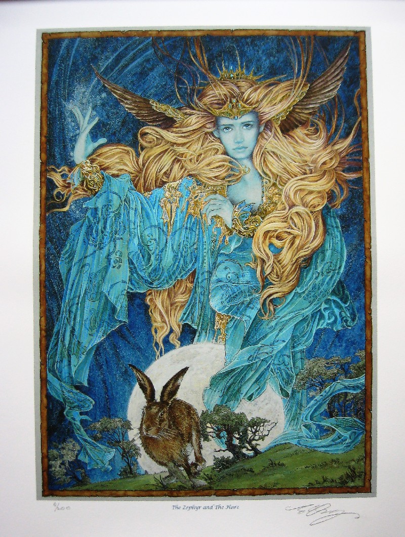 THE ZEPHYR AND THE HARE Limited Edition Giclee print by Ed Org