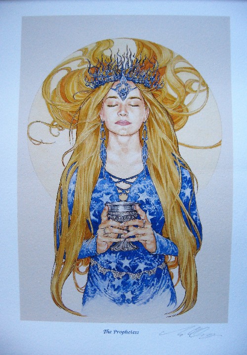PROPHETESS signed Giclee print by Ed Org