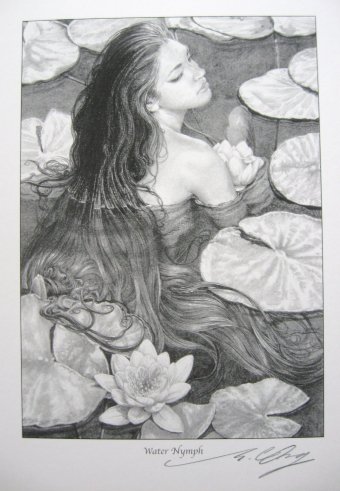 WATER NYMPH print by Ed Org
