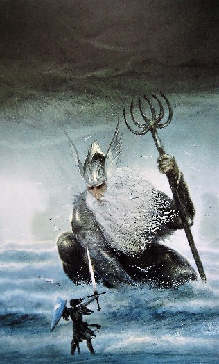 ULMO LORD OF THE WATERS (LARGE DETAIL) by John Howe