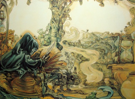 DEATH IN HIS STUDY by Josh Kirby  - S3