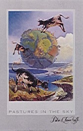 PASTURES IN THE SKY large poster by Patrick Woodroffe