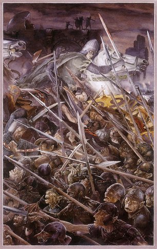 THE SIEGE OF GONDOR by Alan Lee