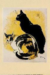 TWO CATS by Theophile Alexandre Steinlen