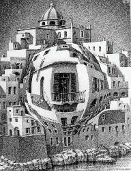 BALCONY by MC Escher