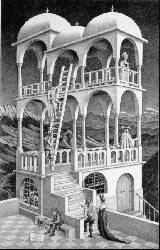 BELVEDERE (small) by MC Escher