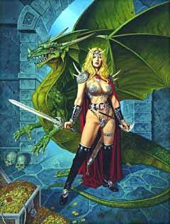 DRAGORA'S DUNGEON by Clyde Caldwell (Ltd)