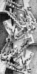 HOUSE OF STAIRS by MC Escher