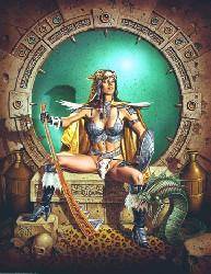 THE LEOPARD & THE SERPENT by Clyde Caldwell (Ltd)