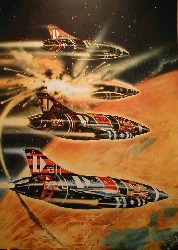 SHIPS OF THE LINE print by Chris Foss