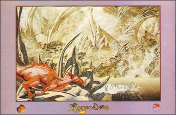 RED DRAGON POSTER by Roger Dean
